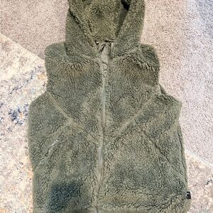ZYIA Active Olive Green Sherpa Vest-M